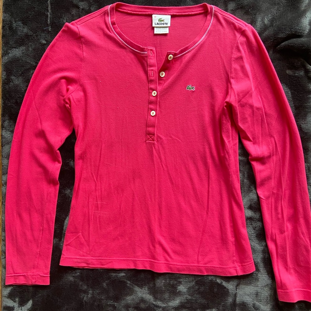 Lacoste long sleeve Henley